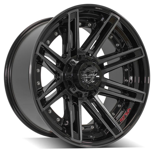 4PLAY Gen2 4P08 20x10 6x135mm & 6x5.5" -18et in Brushed Black