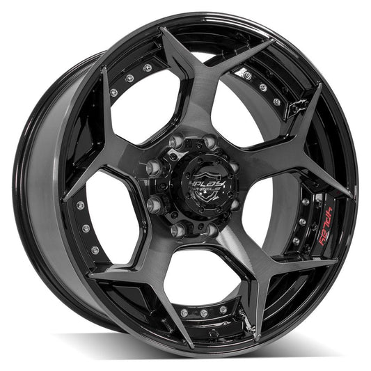 4PLAY Gen2 4P50 22x10 8x170mm -24et in Brushed Black