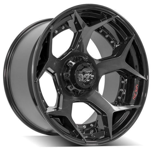 4PLAY Gen2 4P50 22x12 5x5" & 5x5.5" -44et in Brushed Black