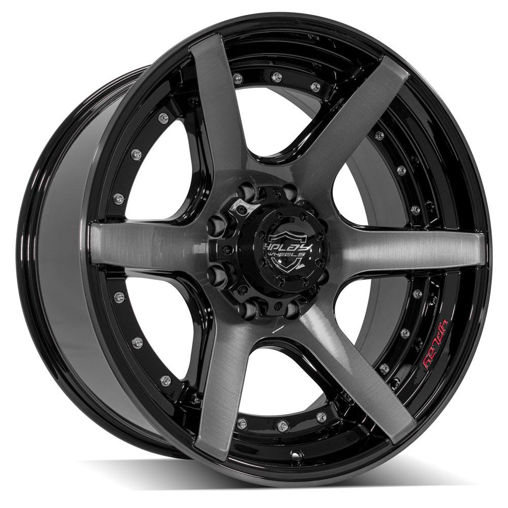 4PLAY Gen2 4P60 22x10 8x170mm -24et in Brushed Black