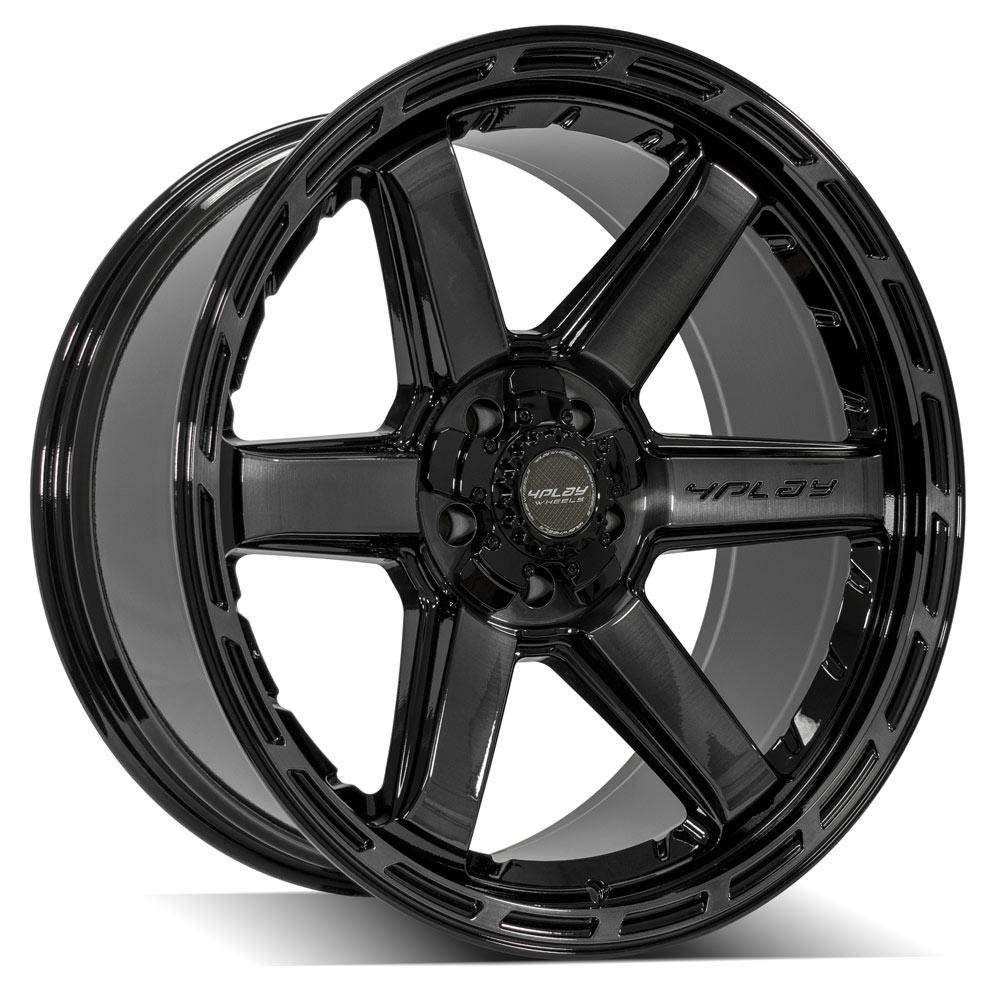 4PLAY Gen3 4P63 22x10 5x5" & 5x5.5" -18et in Brushed Black