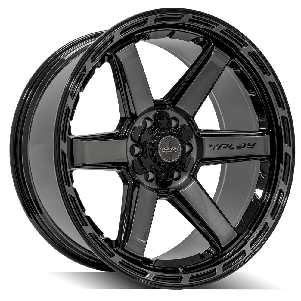 4PLAY Gen3 4P63 22x10 6x135mm & 6x5.5" -18et in Brushed Black