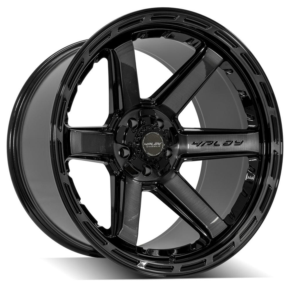 4PLAY Gen3 4P63 22x12 5x5" & 5x5.5" -44et in Brushed Black