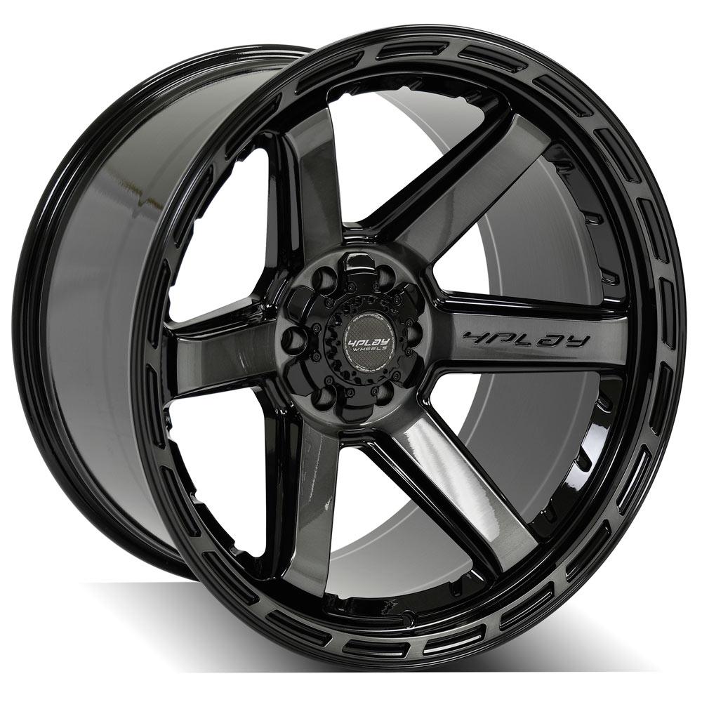 4PLAY Gen3 4P63 22x12 6x135mm & 6x5.5" -44et in Brushed Black