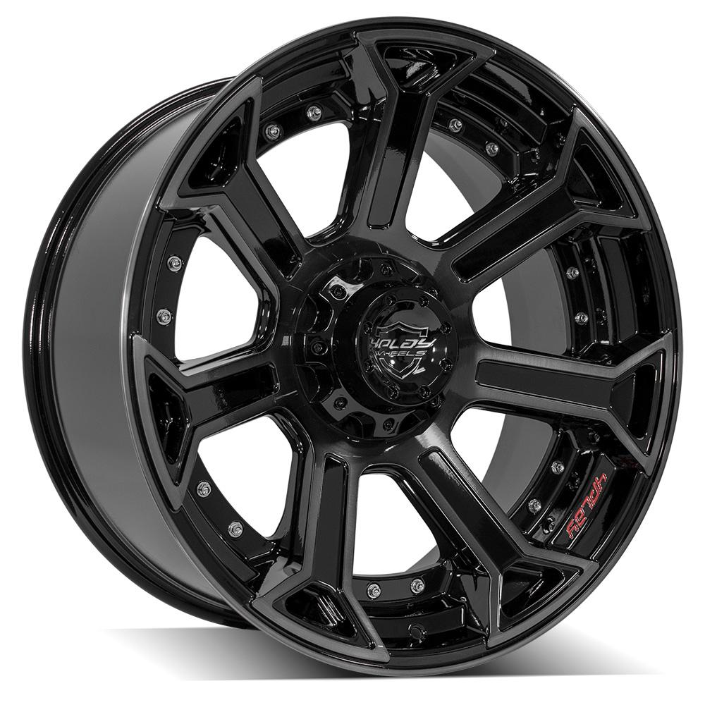 4PLAY Gen2 4P70 22x10 6x135mm & 6x5.5" -18et in Brushed Black