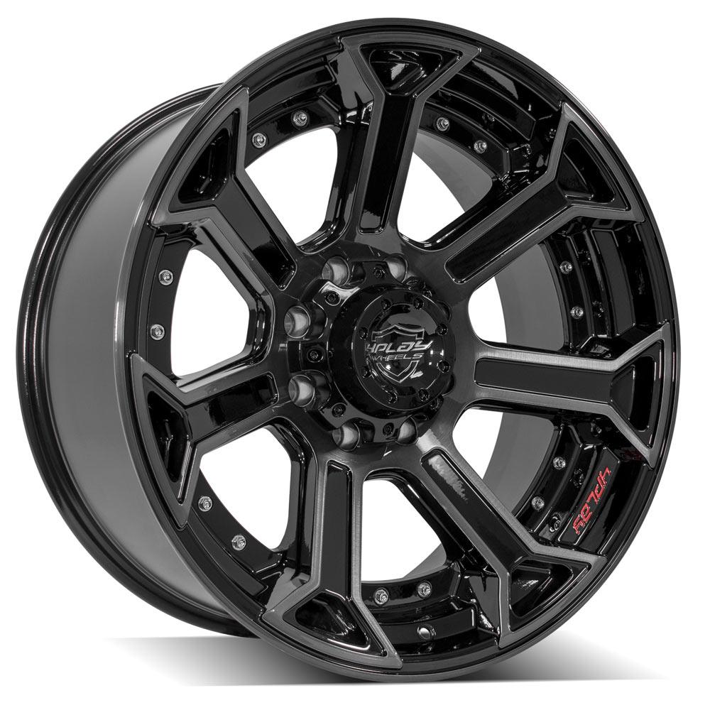 4PLAY Gen2 4P70 22x10 8x180mm -24et in Brushed Black