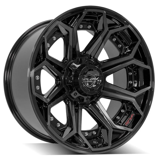 4PLAY Gen2 4P80R 20x10 5x5" & 5x5.5" -24et in Brushed Black