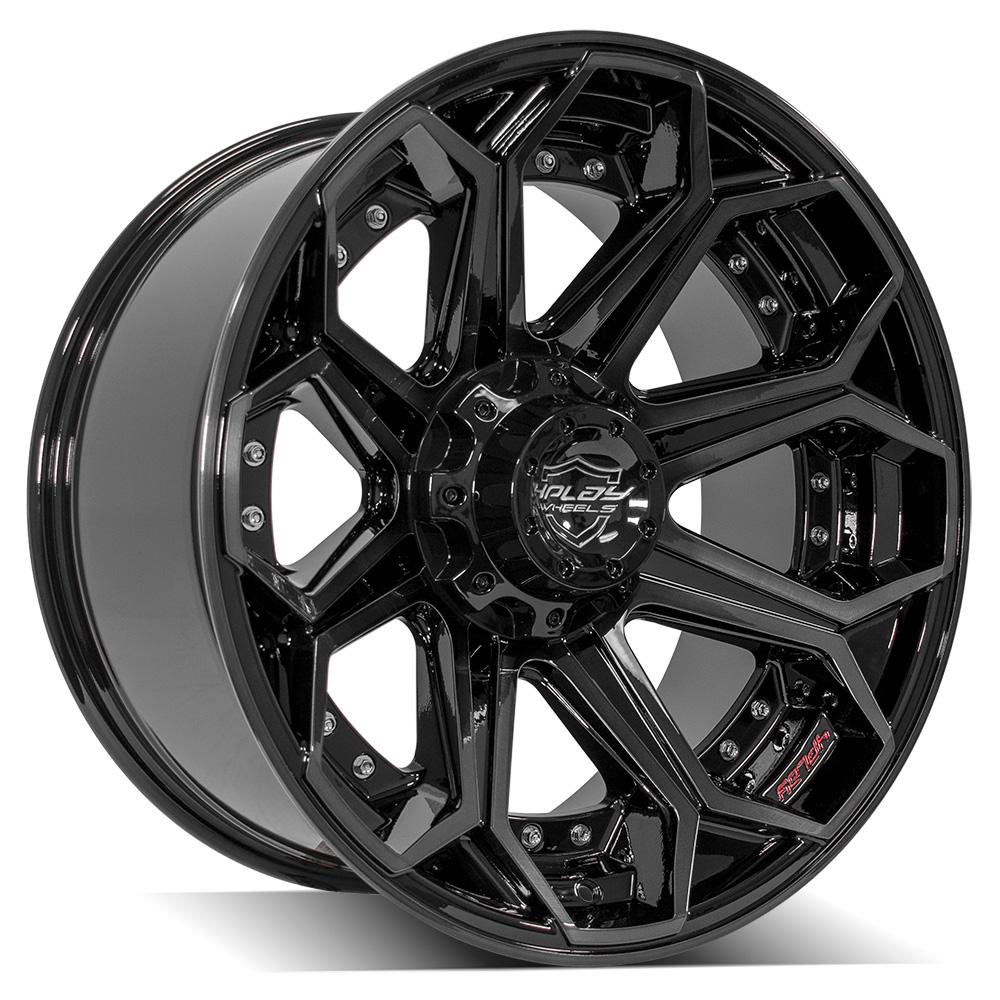 4PLAY Gen2 4P80R 20x10 6x135mm & 6x5.5" -18et in Brushed Black