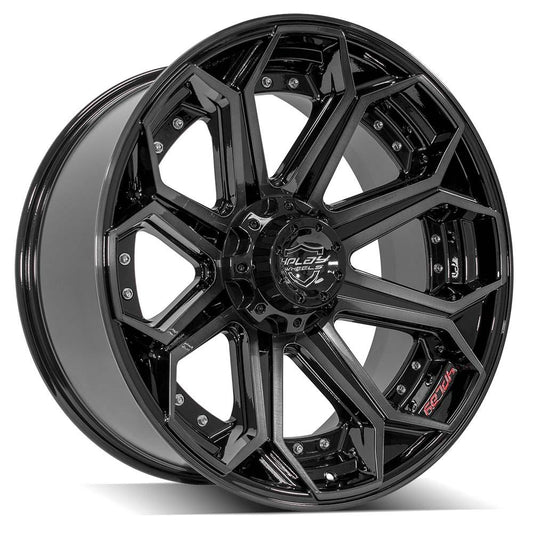 4PLAY Gen2 4P80R 22x10 5x5" & 5x5.5" -24et in Brushed Black