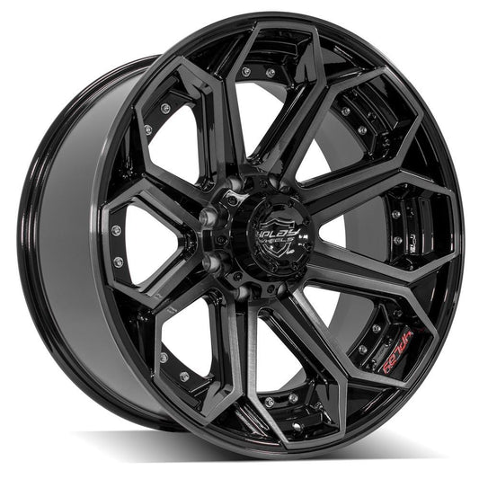 4PLAY Gen2 4P80R 22x10 8x6.5" -24et in Brushed Black