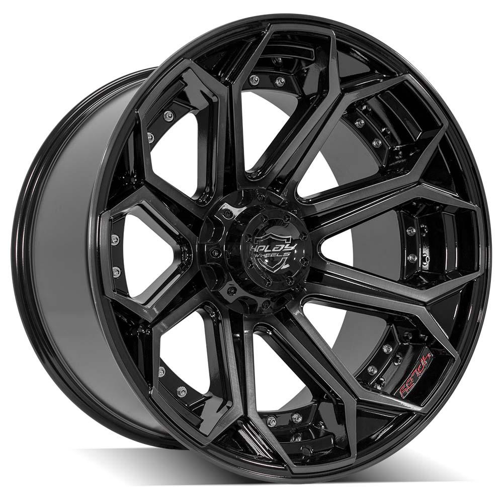 4PLAY Gen2 4P80R 22x12 5x5" & 5x5.5" -44et in Brushed Black