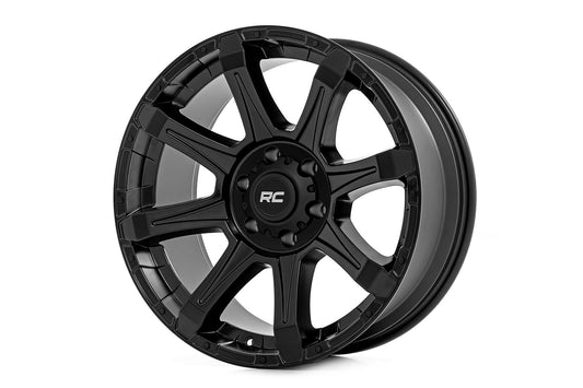 Rough Country 81 Series Wheel | One-Piece | Semi Gloss Black | 20x9 | 6x135 | 0mm