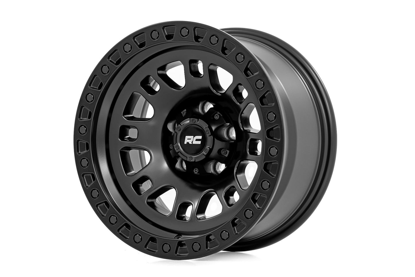 Rough Country 82 Series Wheel | One-Piece | Semi Gloss Black | 18x9 | 6x5.5 | +18mm