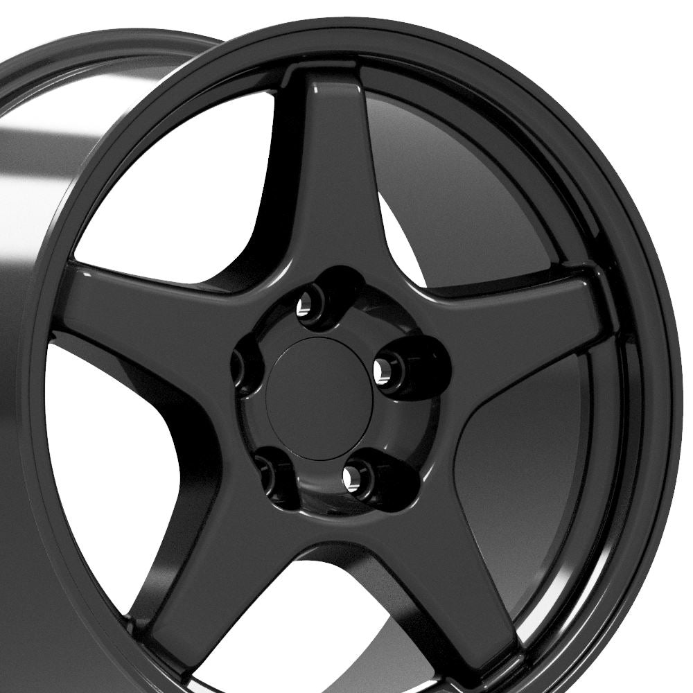 17"" Replica CV01 fits Chevrolet Corvette ZR1 17x9.5 Gloss Black