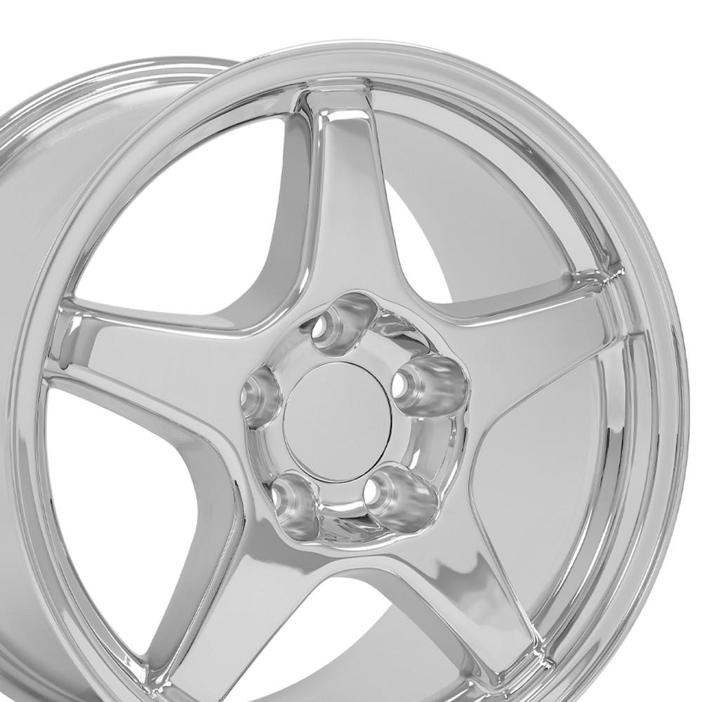 17" Replica CV01 fits Chevrolet Corvette ZR1 17x9.5 Chrome