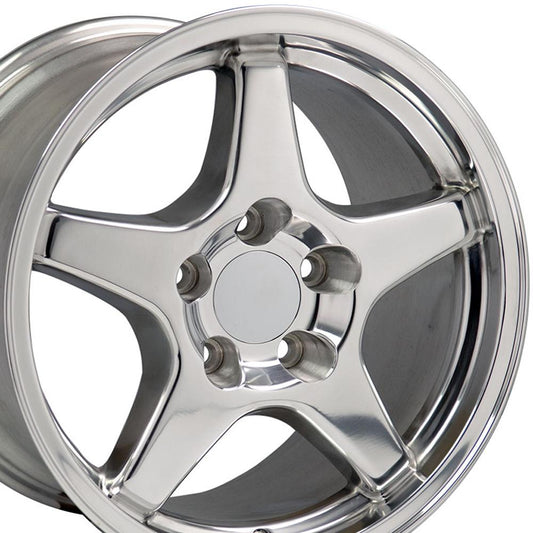 17" Replica CV01 fits Chevrolet Corvette ZR1 17x9.5 Polished