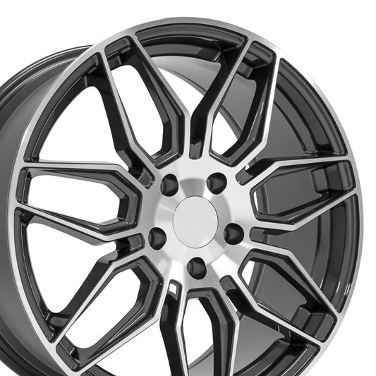 19" Replica CV03D fits Chevrolet C8 Corvette 19x8.5 Gunmetal Machined