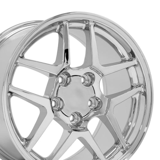 17" Replica CV04 fits Chevrolet Corvette C5 Z06 17x9.5 Chrome