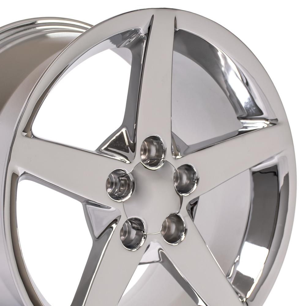 18" Replica CV06 fits Chevrolet Corvette C6 18x9.5 Chrome