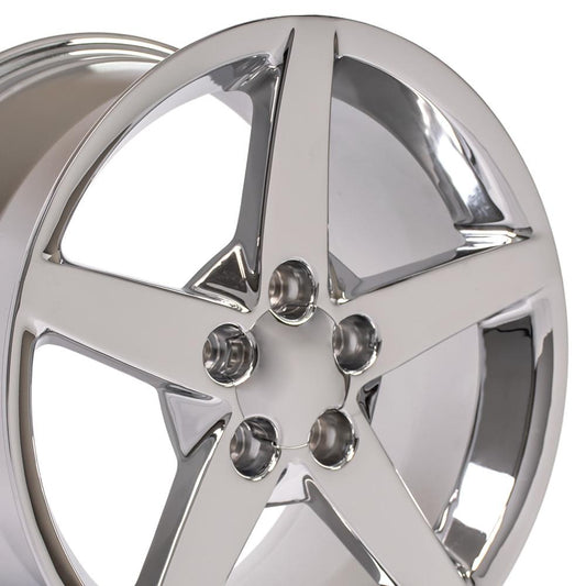 17" Replica CV06 fits Chevrolet Corvette C6 17x8.5 Chrome