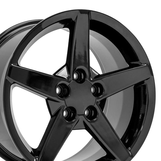 18" Replica CV06 fits Chevrolet Corvette C6 18x9.5 Black