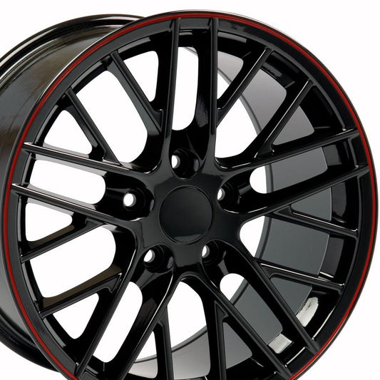 17" Replica CV08A fits Chevrolet Corvette C6 ZR1 17x9.5 Redline