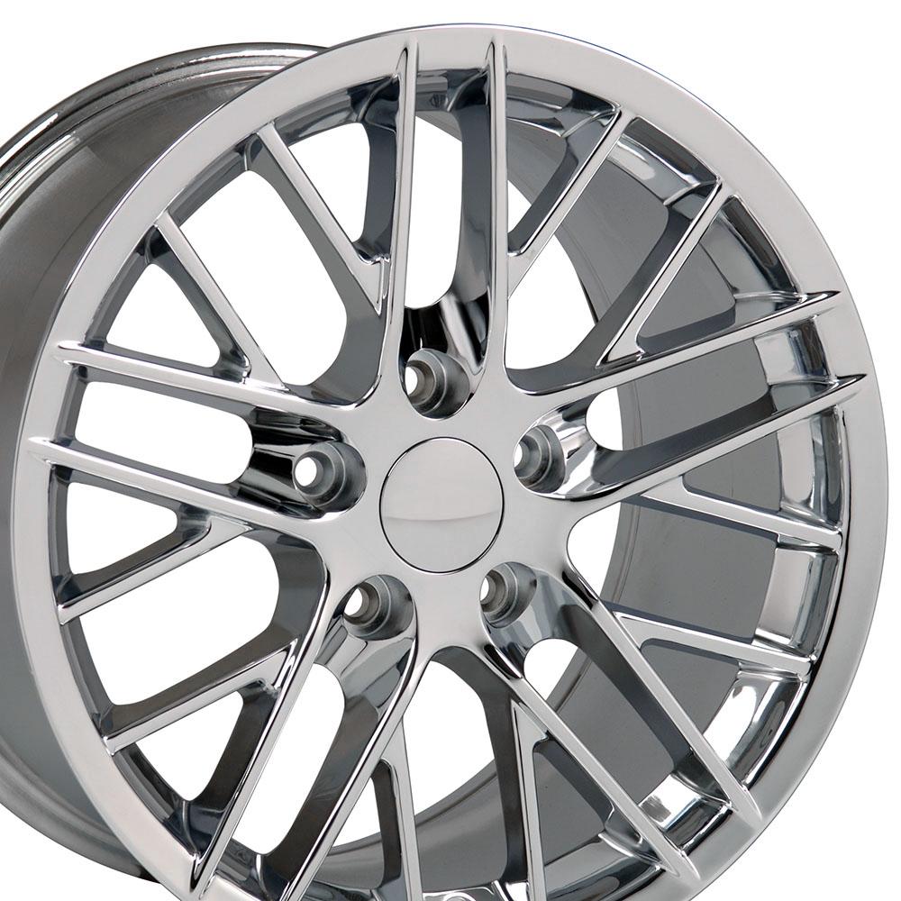 18" Replica CV08A fits Chevrolet Corvette C6 ZR1 18x10.5 Chrome