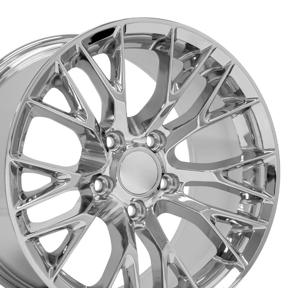 17" Replica CV22 fits Chevrolet Corvette C7 Z06 17x9.5 Chrome