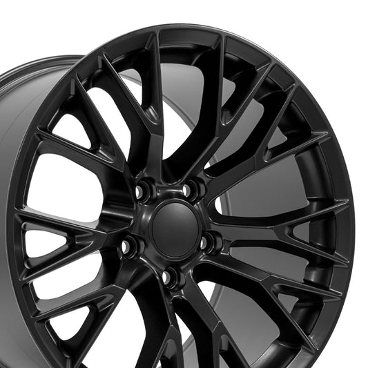 18" Replica CV22 fits Chevrolet Corvette C7 Z06 18x10.5 Black