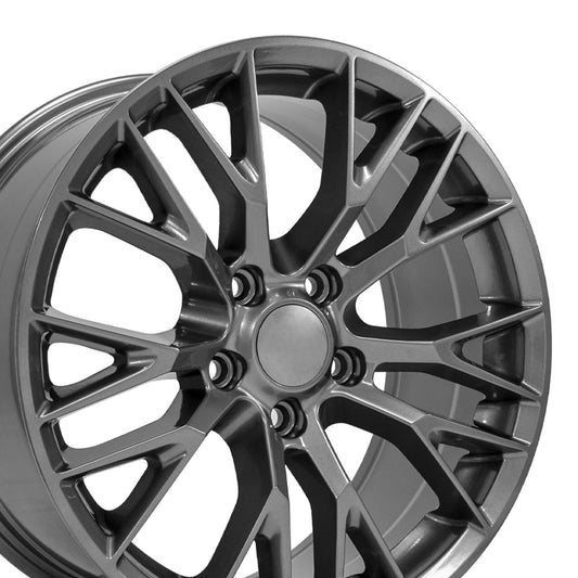 18" Replica CV22 fits Chevrolet Corvette C7 Z06 18x8.5 Gunmetal