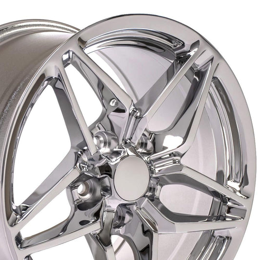 17" Replica CV31 fits Chevrolet Corvette C7 ZR1 17x9.5 Chrome