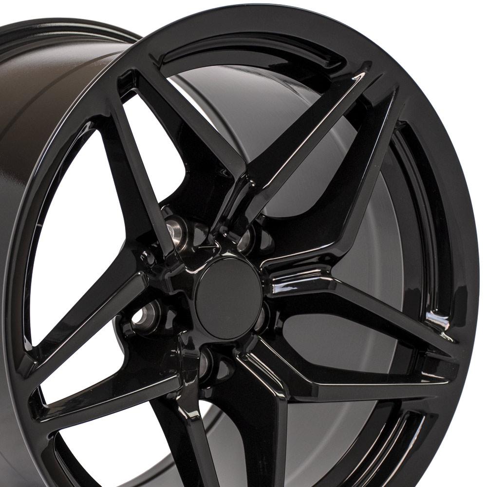 17" Replica CV31 fits Chevrolet Corvette C7 ZR1 17x11 Black