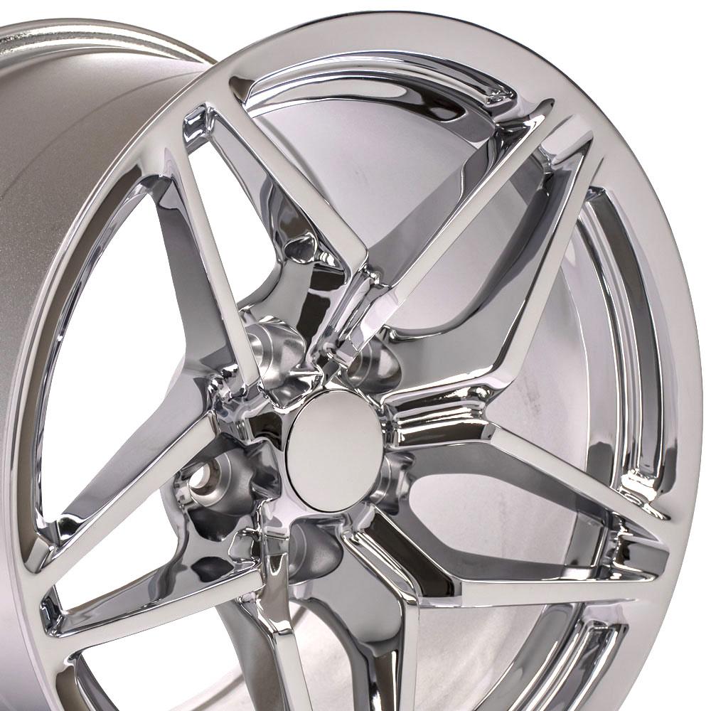 17" Replica CV31 fits Chevrolet Corvette C7 ZR1 17x11 Chrome