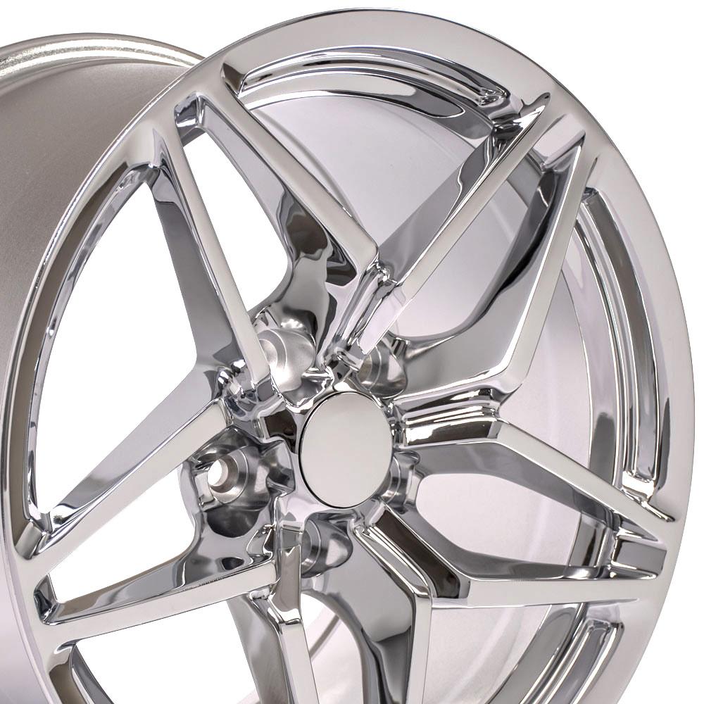 18" Replica CV31 fits Chevrolet Corvette C7 ZR1 18x10.5 Chrome