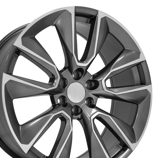 24" Replica CV32 fits Chevrolet Silverado 1500 24x10 Gunmetal