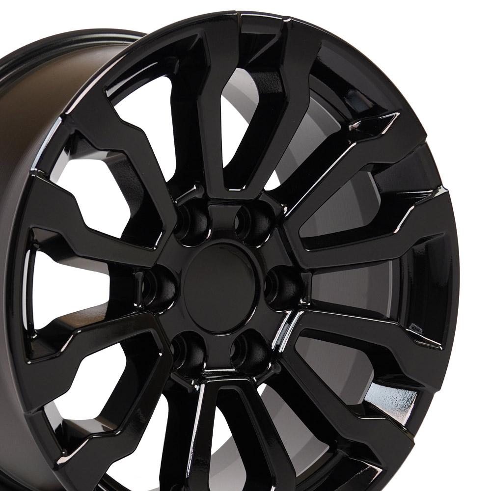 18" Replica CV35 fits GMC Sierra 18x8.5 Black