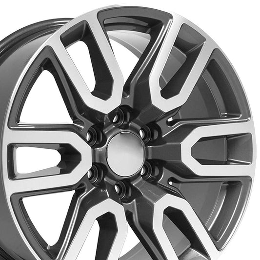 20" Replica CV36 fits GMC Sierra 20x9 Gunmetal Machined