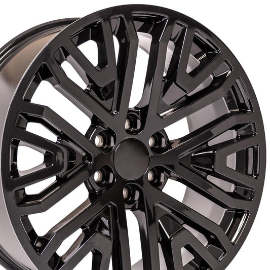 22" Replica CV37 fits GMC Sierra 22x9 Black