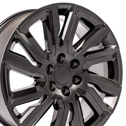 22" Replica CV39 fits GMC Sierra 22x9 Satin w/Black