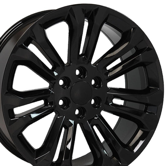 22" Replica CV43 fits Chevrolet Silverado 22x9 Black