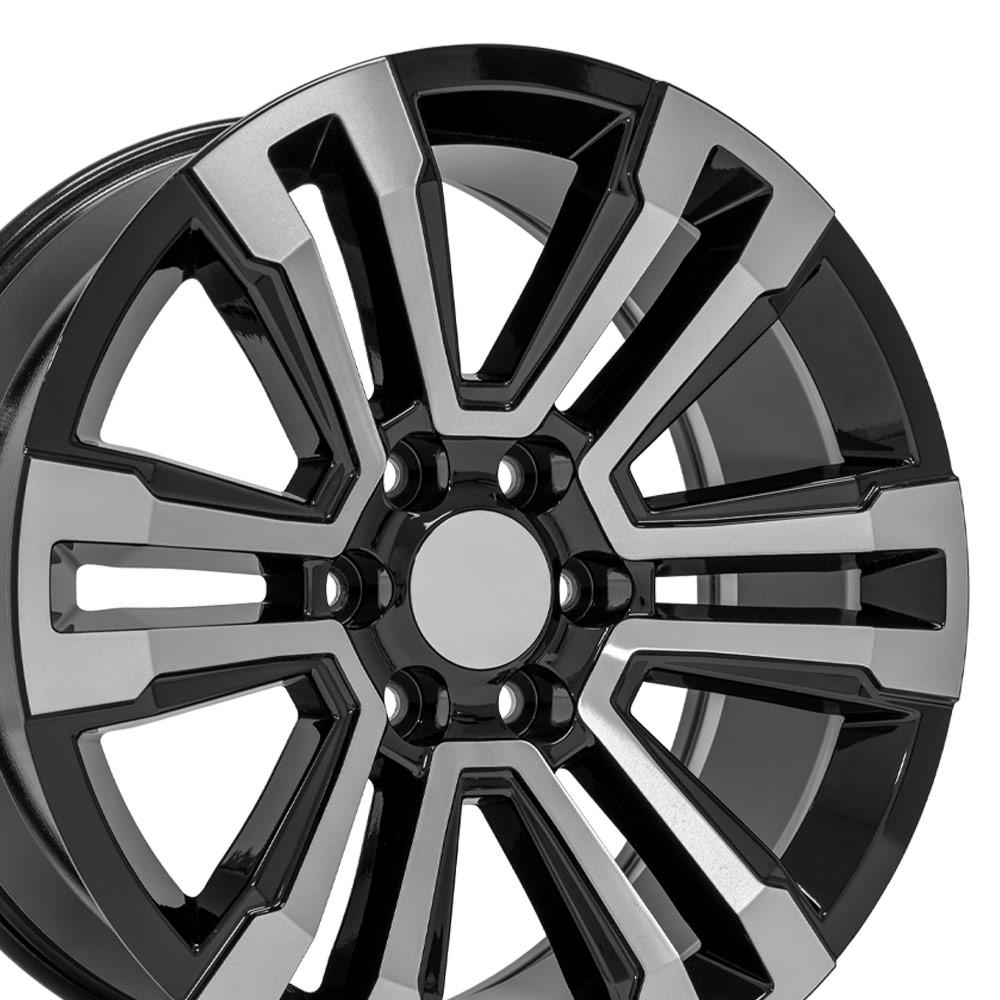 20" Replica CV44 fits GMC Yukon Denali 20x9 Black Machined