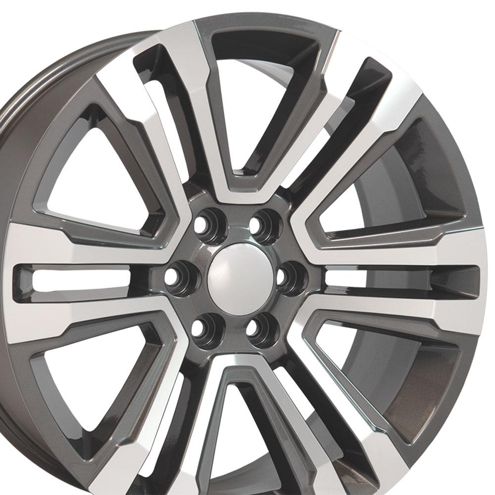 22" Replica CV44 fits GMC Yukon 22x9 Hyper Mach'd