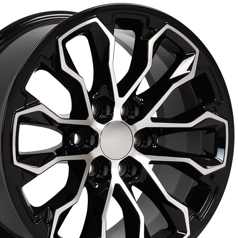 17" Replica CV54 fits Chevrolet Colorado ZR2 17x8 Black Machined