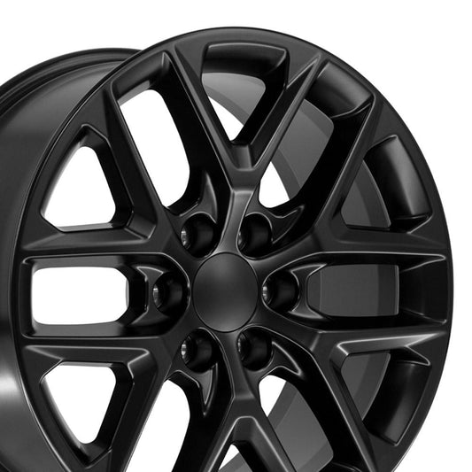 20" Replica CV62 fits Chevrolet Silverado 20x9 Gloss Black