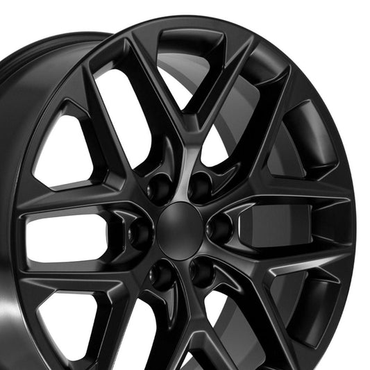 22" Replica CV62 fits Chevrolet Silverado 22x9 Gloss Black