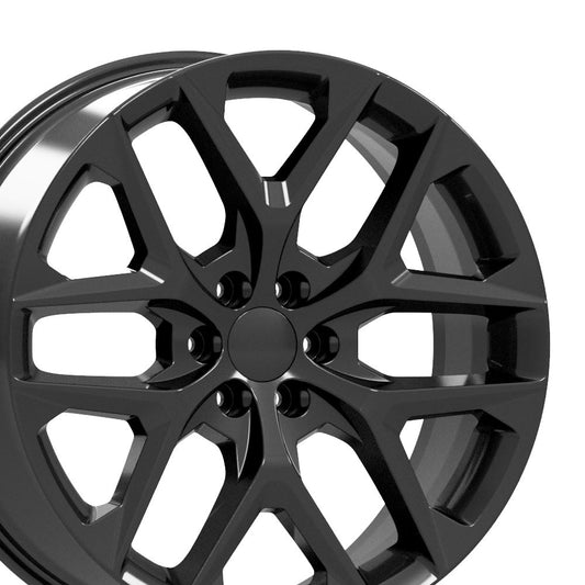 24" Replica CV62 fits Chevrolet Silverado 24x10 Gloss Black