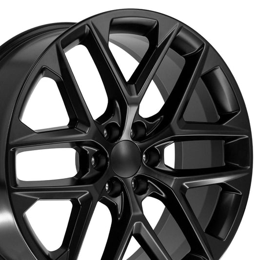 24" Replica CV62 fits Chevrolet Silverado 24x10 Gloss Black