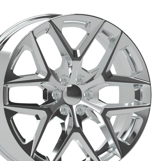 24" Replica CV62 fits Chevrolet Silverado 24x10 Chrome