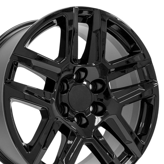 20" Replica CV63 fits Chevrolet Silverado 1500 20x9 Gloss Black