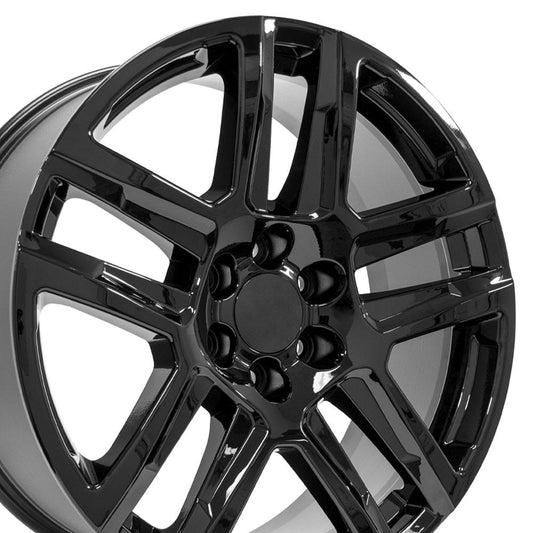 22" Replica CV63 fits Chevrolet Silverado 1500 22x9 Gloss Black